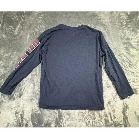 TOMMY HILFIGER‎ Long Sleeve Shirt Kids Boys XL Blue Logo Embroidered Pullover - Picture 2 of 9
